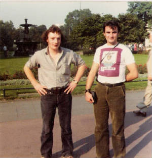 Steve Mac Sweeney and Sean in Berlin Germany 1980